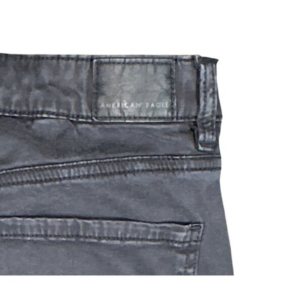 American Eagle Womens High Waist Jeggings Size 4 Black Modern Timeless Edgy - Picture 6 of 6